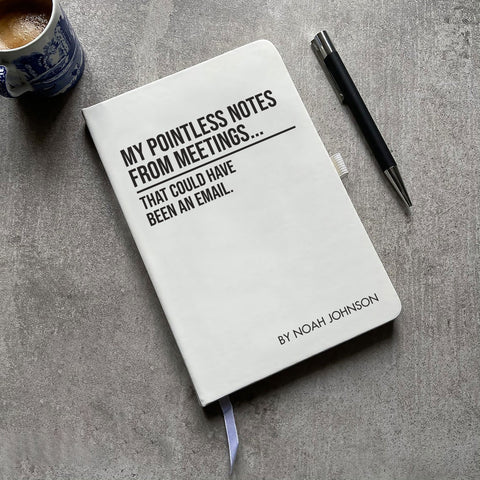 Funny Personalized Pointless Notes From Meetings Notepad