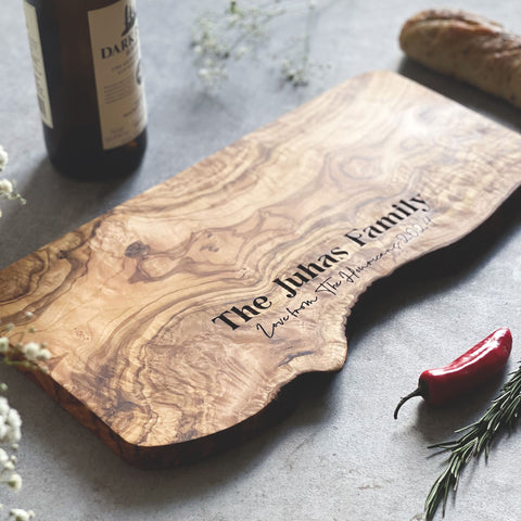Personalized Natural Wooden Serving Board