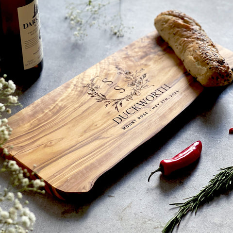 Personalised Olive Board for Couples