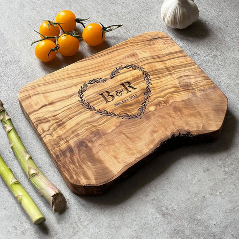 Personalized Rustic Wooden Cheese board