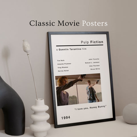 Pulp Fiction Inspired Minimalist Movie Poster